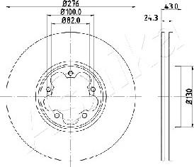 Ashika 60-00-0356 - Kočioni disk www.molydon.hr