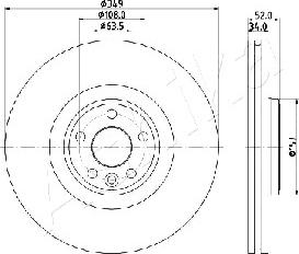 Ashika 60-0L-L17 - Kočioni disk www.molydon.hr