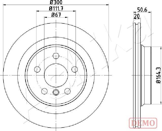 Ashika 61-00-0106C - Kočioni disk www.molydon.hr