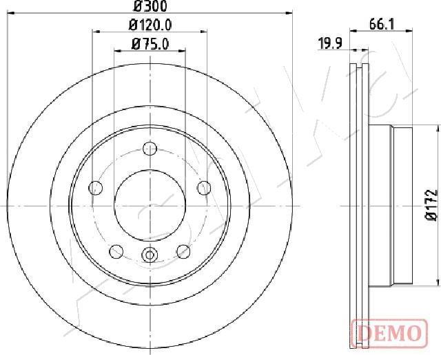 Ashika 61-00-0101C - Kočioni disk www.molydon.hr