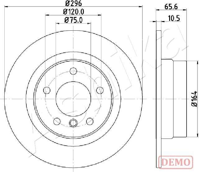 Ashika 61-00-0102C - Kočioni disk www.molydon.hr