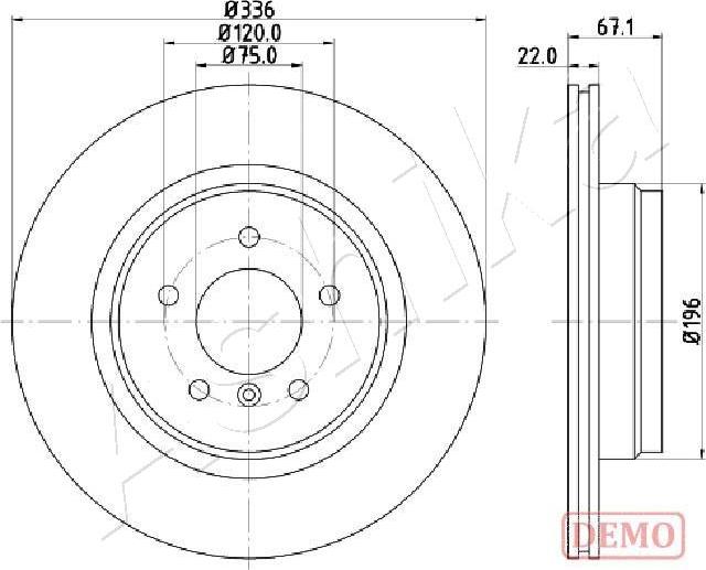 Ashika 61-00-0114C - Kočioni disk www.molydon.hr