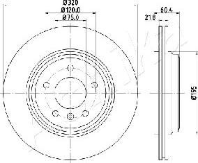 Ashika 61-00-0110 - Kočioni disk www.molydon.hr