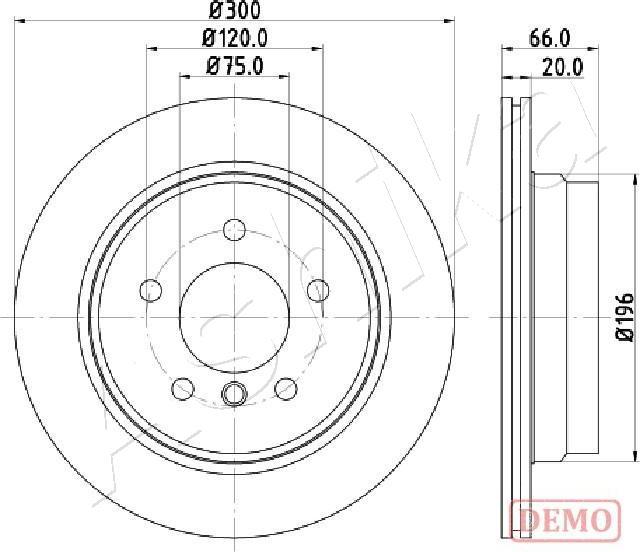 Ashika 61-00-0117C - Kočioni disk www.molydon.hr