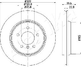 Ashika 61-00-0126 - Kočioni disk www.molydon.hr