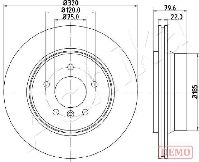 Ashika 61-00-0128C - Kočioni disk www.molydon.hr