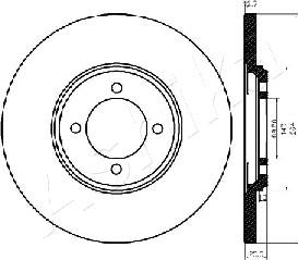 Ashika 61-00-0318 - Kočioni disk www.molydon.hr