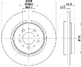 Ashika 61-00-0326 - Kočioni disk www.molydon.hr