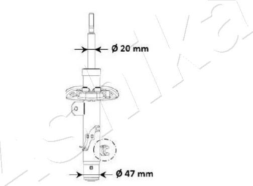 Ashika MA-00940 - Amortizer www.molydon.hr