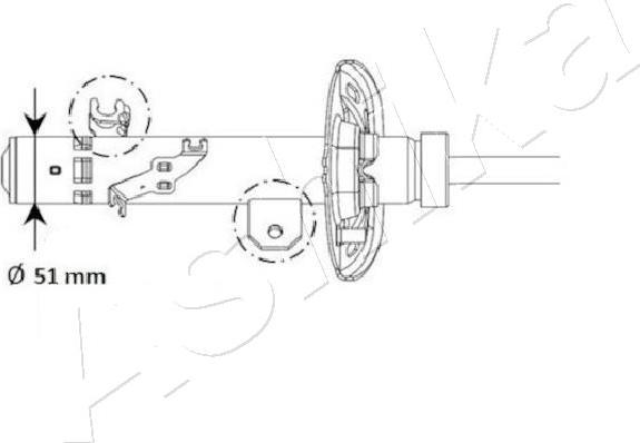 Ashika MA-01130 - Amortizer www.molydon.hr