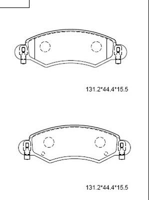 Unipart GBP1743AF - Komplet Pločica, disk-kočnica www.molydon.hr