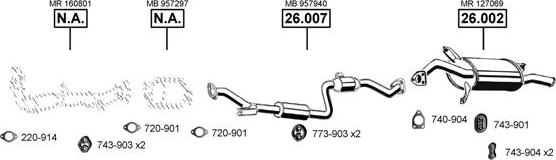 Asmet MI260100 - Ispušni sistem www.molydon.hr