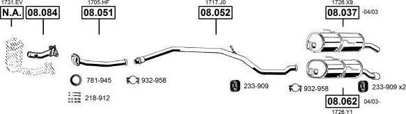 Asmet PE081505 - Ispušni sistem www.molydon.hr