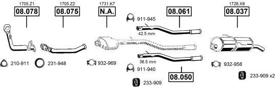 Asmet PE081500 - Ispušni sistem www.molydon.hr