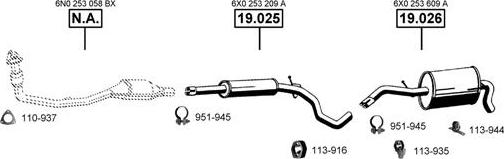 Asmet SE190450 - Ispušni sistem www.molydon.hr