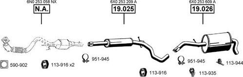 Asmet SE190460 - Ispušni sistem www.molydon.hr