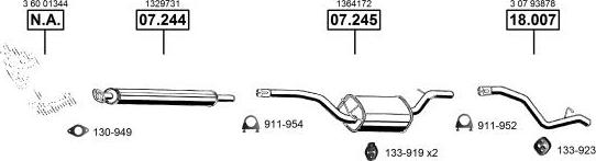 Asmet VO180350 - Ispušni sistem www.molydon.hr