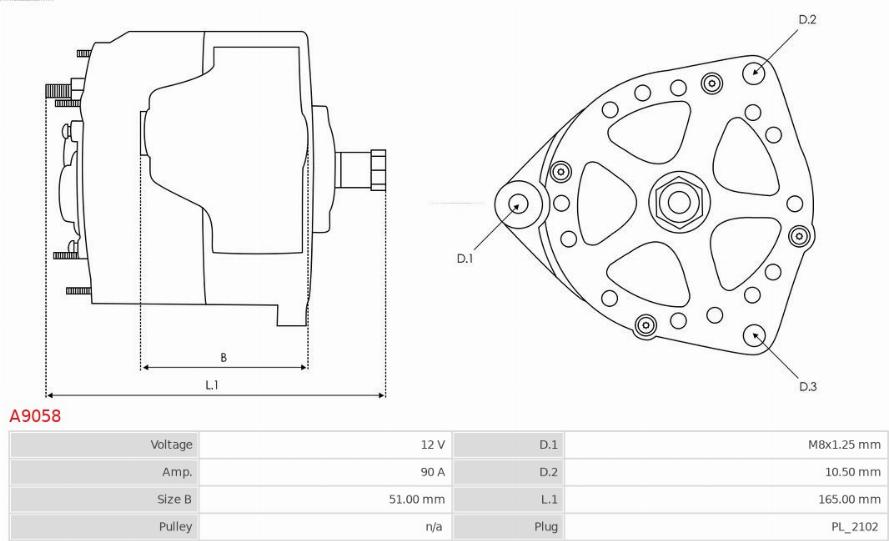 AS-PL A9058 - Alternator www.molydon.hr