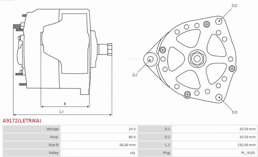 AS-PL A9172(LETRIKA) - Alternator www.molydon.hr