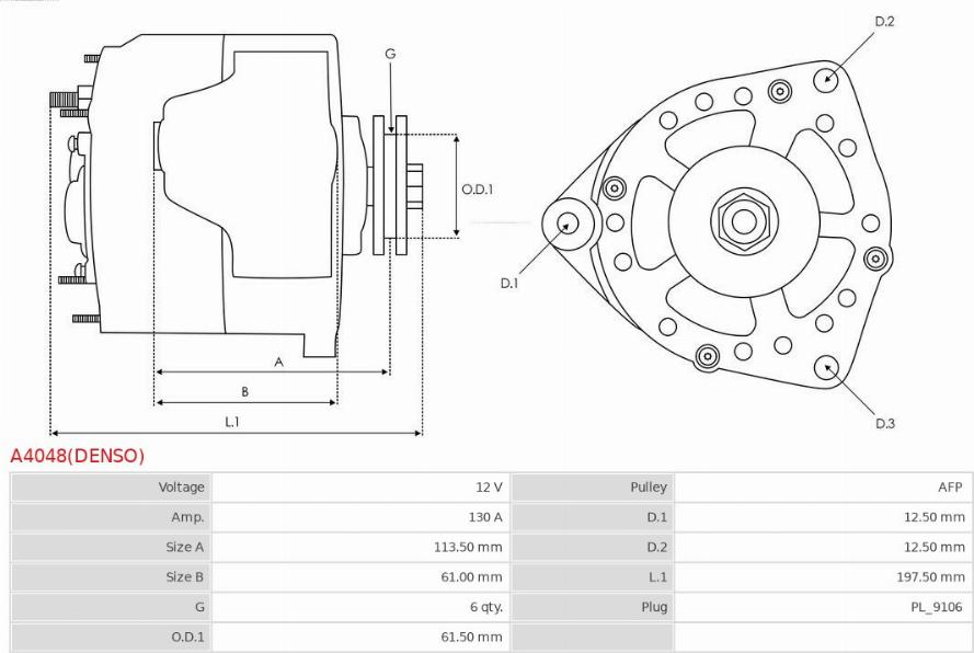 AS-PL A4048(DENSO) - Alternator www.molydon.hr