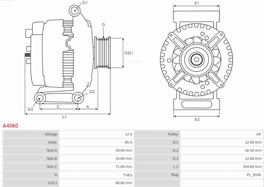 AS-PL A4060 - Alternator www.molydon.hr