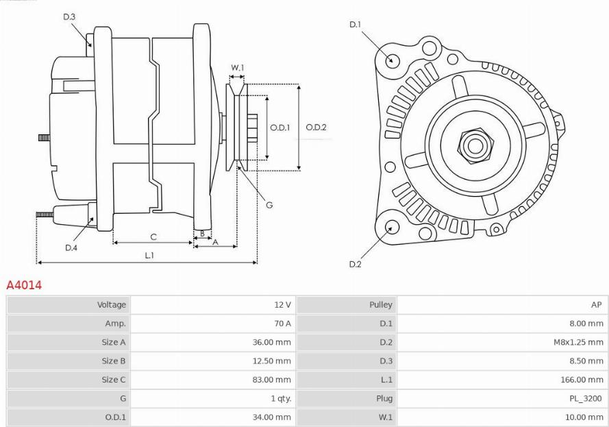 AS-PL A4014 - Alternator www.molydon.hr