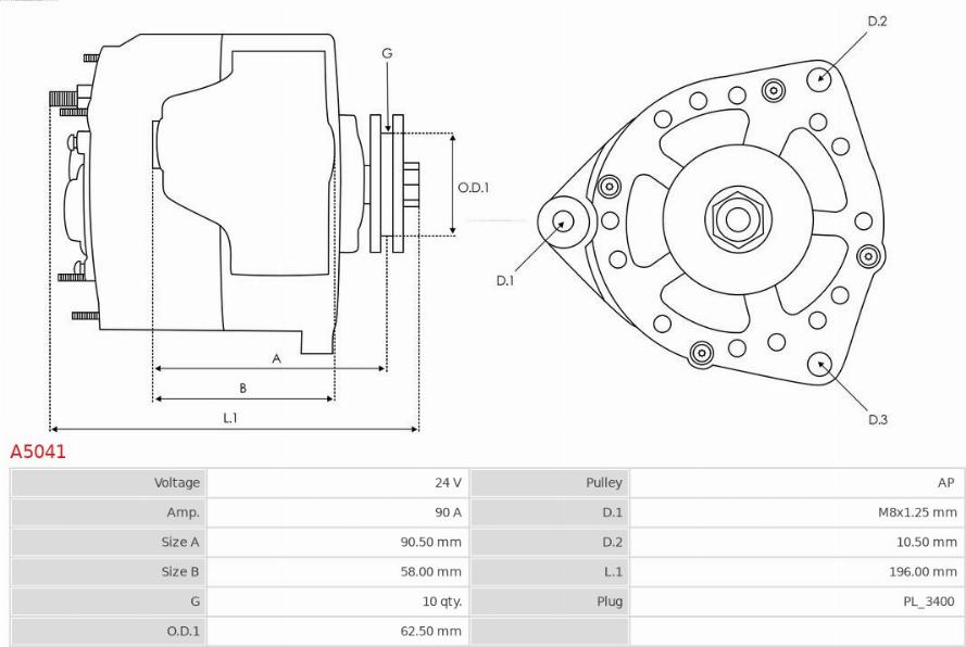 AS-PL A5041 - Alternator www.molydon.hr