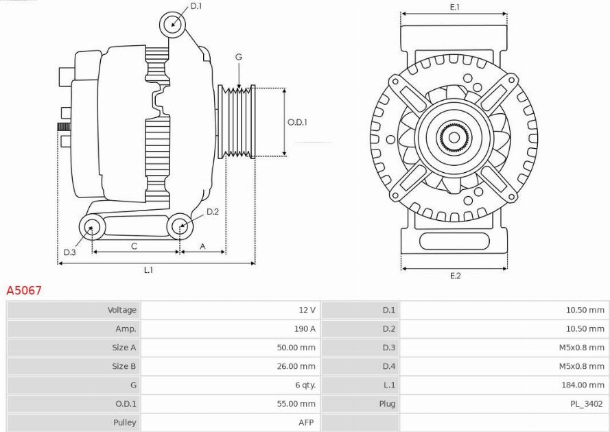 AS-PL A5067 - Alternator www.molydon.hr