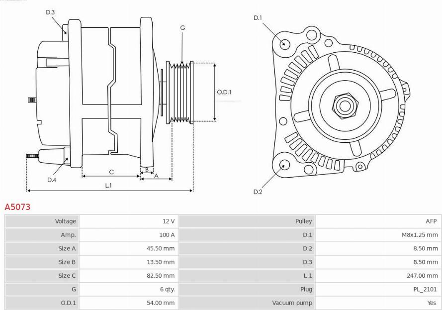 AS-PL A5073 - Alternator www.molydon.hr