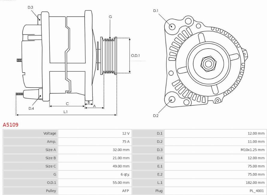 AS-PL A5109 - Alternator www.molydon.hr