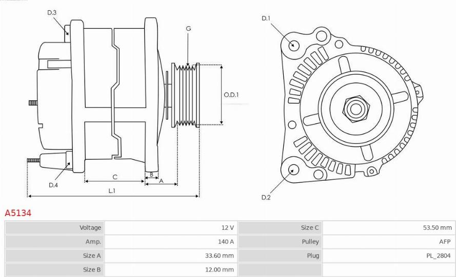 AS-PL A5134 - Alternator www.molydon.hr