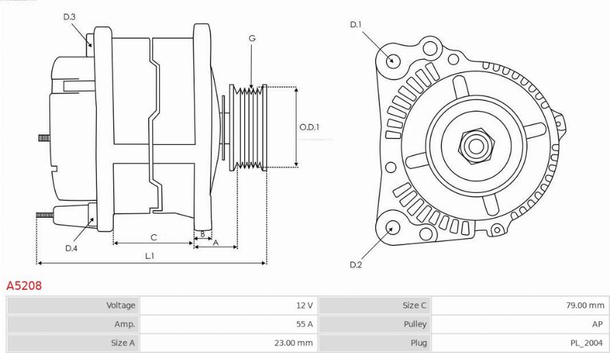 AS-PL A5208 - Alternator www.molydon.hr