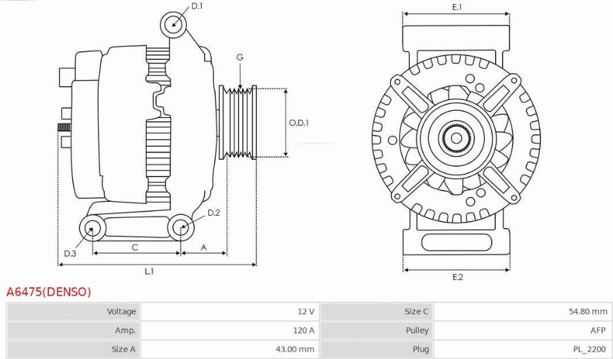 AS-PL A6475(DENSO) - Alternator www.molydon.hr