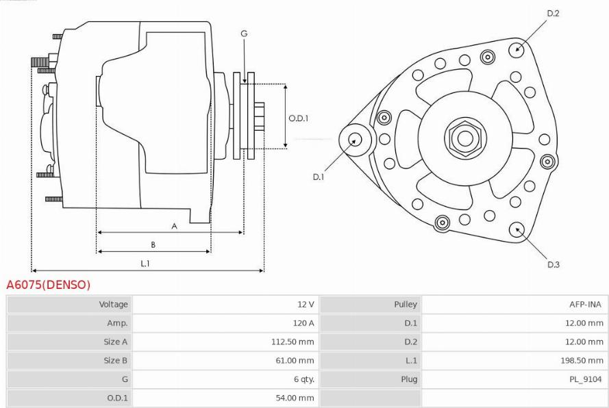 AS-PL A6075(DENSO) - Alternator www.molydon.hr