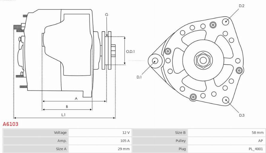 AS-PL A6103 - Alternator www.molydon.hr