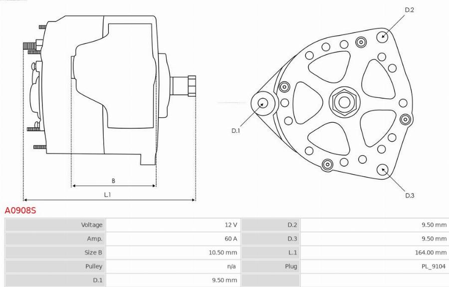 AS-PL A0908S - Alternator www.molydon.hr