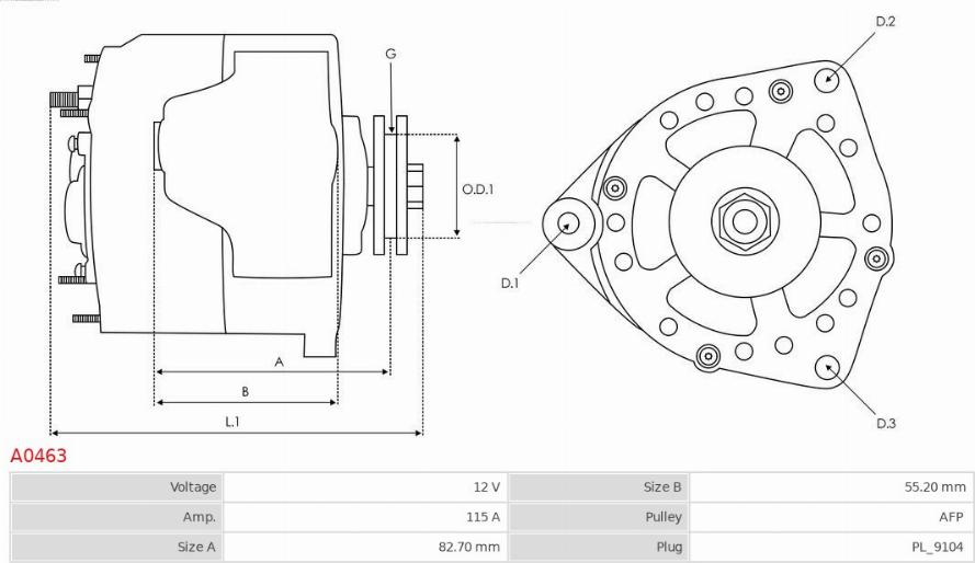 AS-PL A0463 - Alternator www.molydon.hr