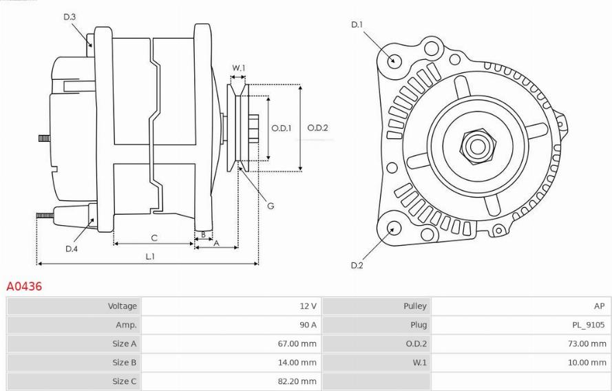 AS-PL A0436 - Alternator www.molydon.hr