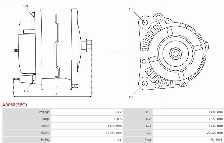 AS-PL A0658(SEG) - Alternator www.molydon.hr