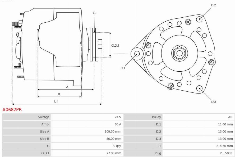 AS-PL A0682PR - Alternator www.molydon.hr