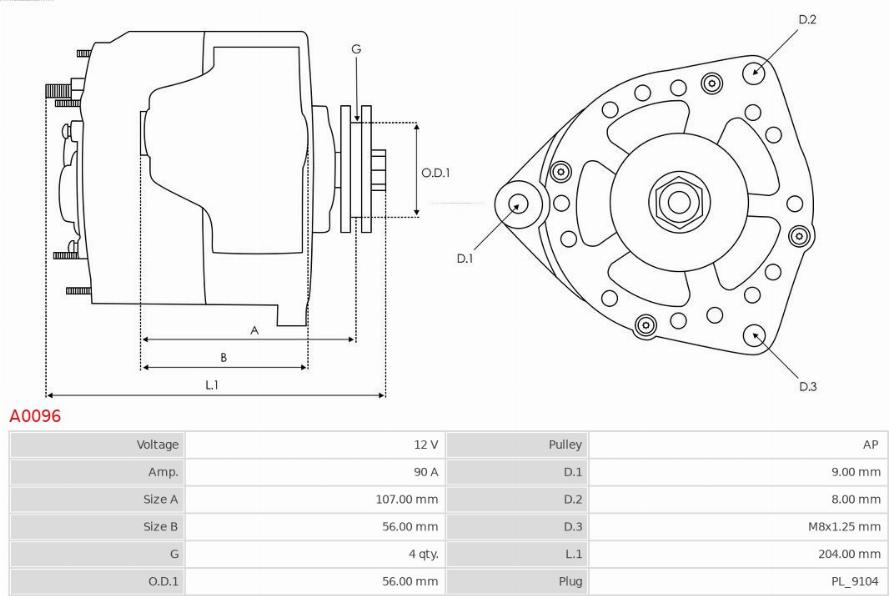 AS-PL A0096 - Alternator www.molydon.hr