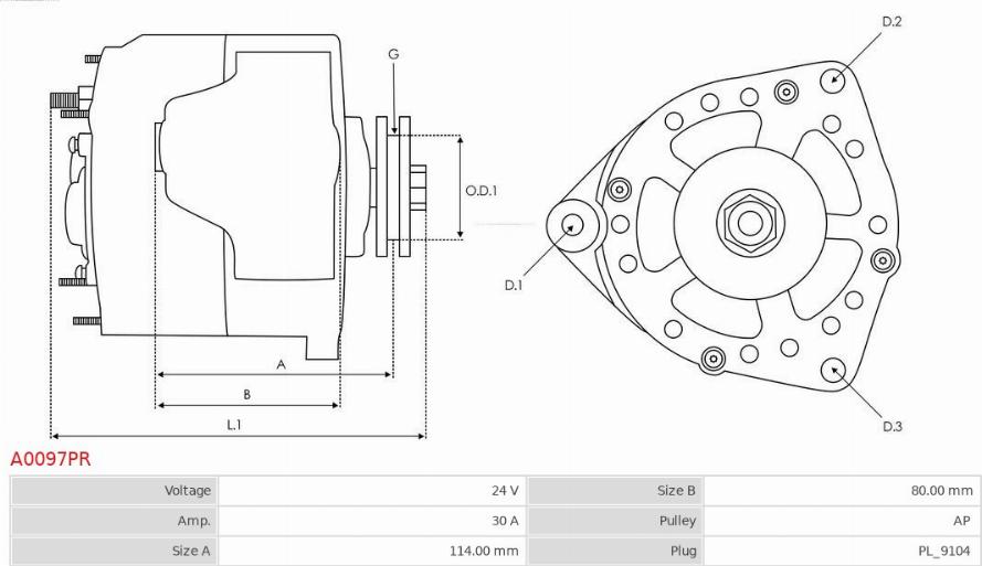 AS-PL A0097PR - Alternator www.molydon.hr