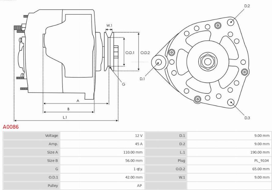 AS-PL A0086 - Alternator www.molydon.hr