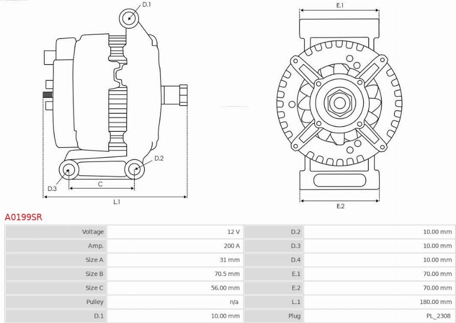 AS-PL A0199SR - Alternator www.molydon.hr