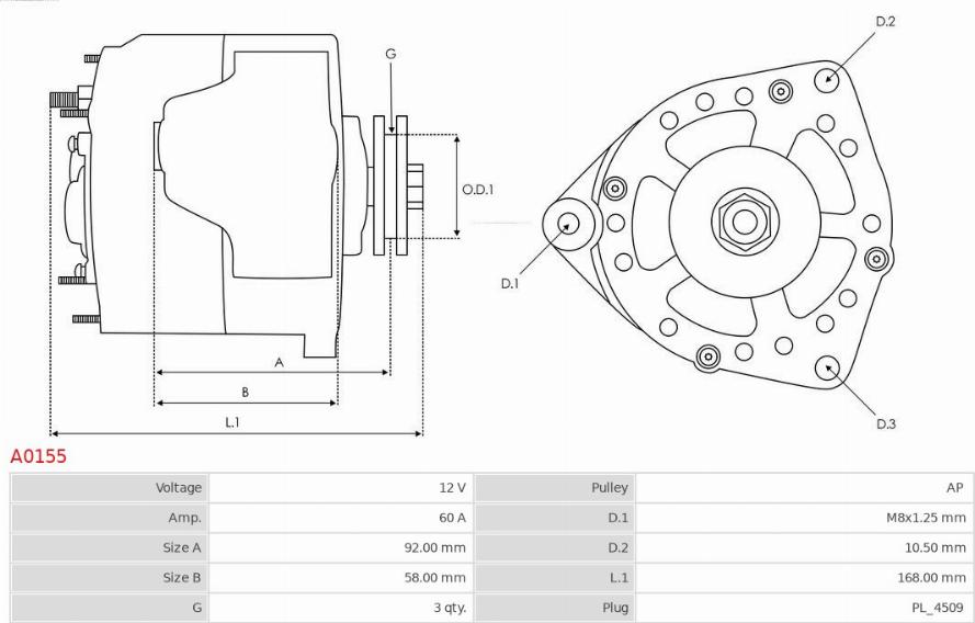 AS-PL A0155 - Alternator www.molydon.hr