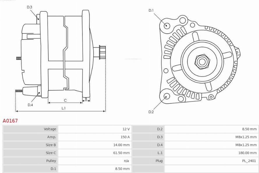 AS-PL A0167 - Alternator www.molydon.hr