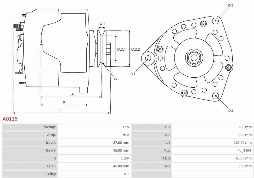 AS-PL A0115 - Alternator www.molydon.hr