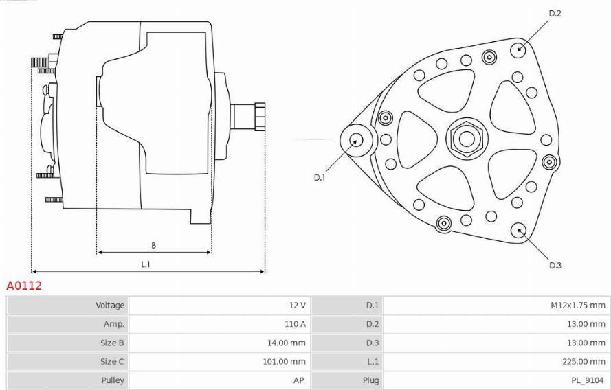 AS-PL A0112 - Alternator www.molydon.hr