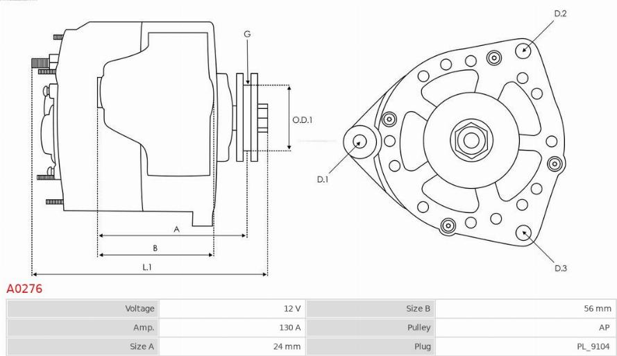 AS-PL A0276 - Alternator www.molydon.hr