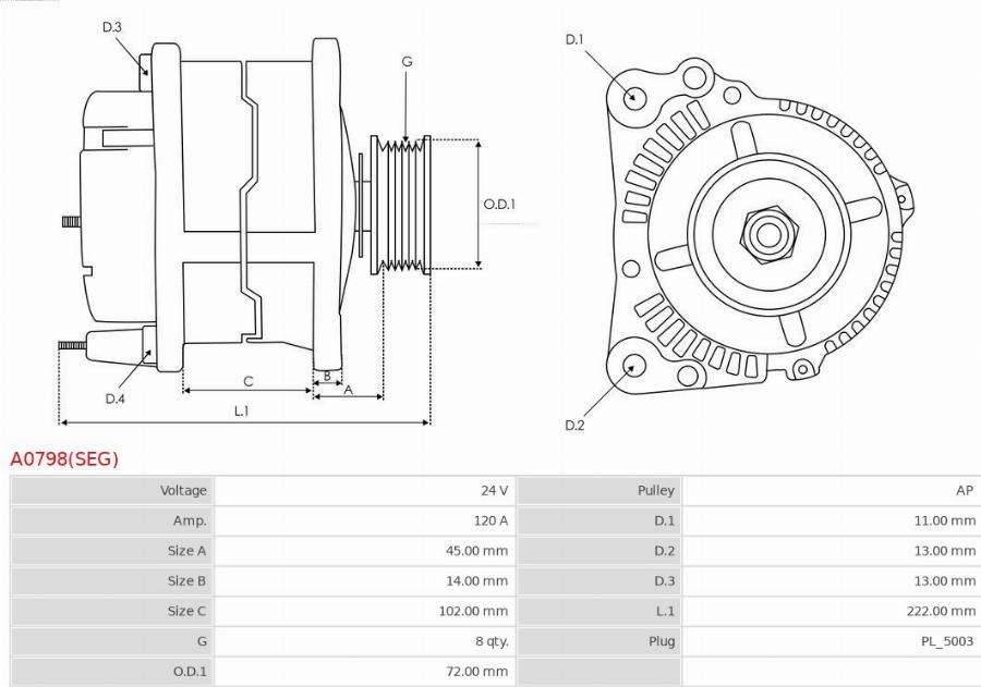 AS-PL A0798(SEG) - Alternator www.molydon.hr